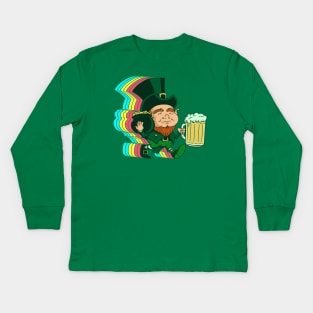 Get Lucky ✅✅✅ St Patricks Day Kids Long Sleeve T-Shirt